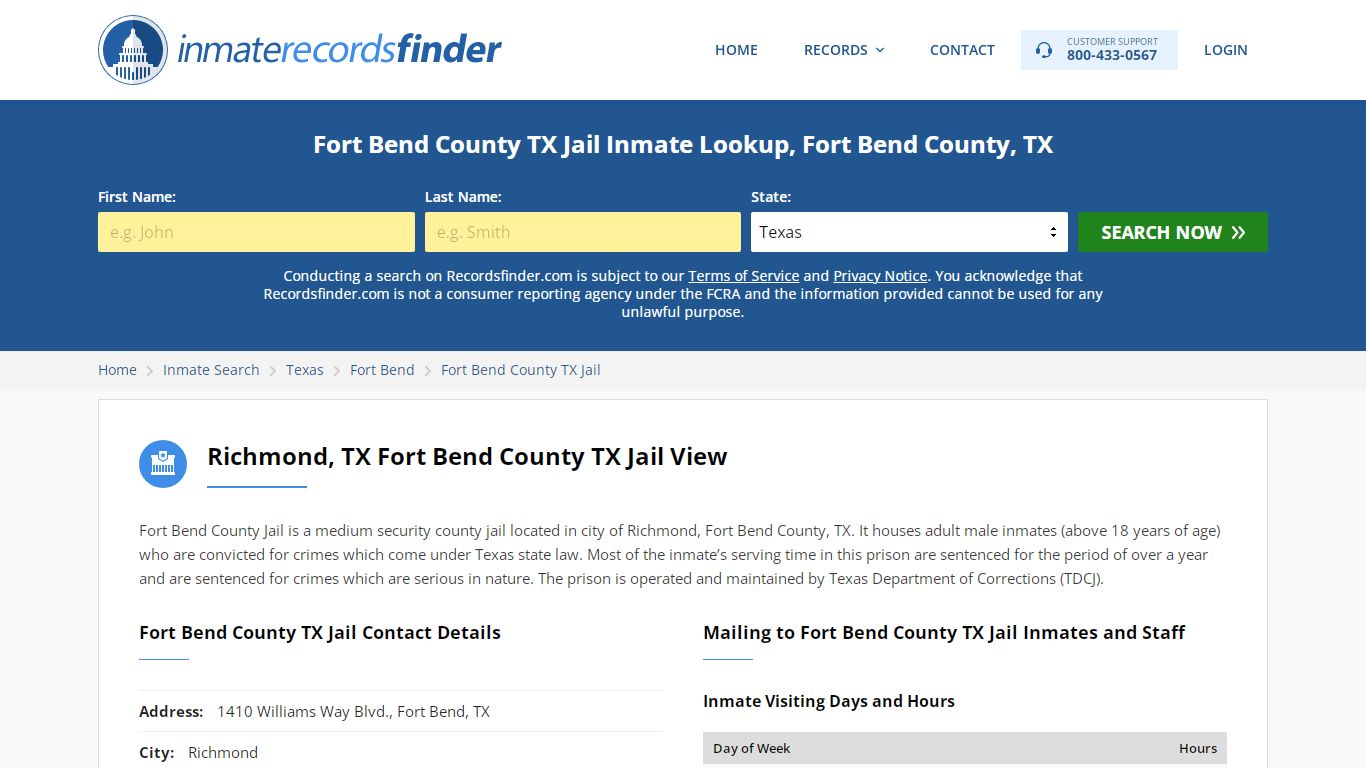 Fort Bend County TX Jail Roster & Inmate Search, Fort Bend ...